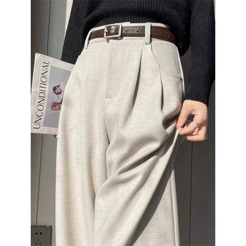 (网图慎用)重磅420g垂感星空呢男宽松呢料阔腿裤K5940-特P50控88，男装休闲裤，电商A001