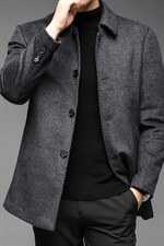 2023秋冬季毛呢羊毛大衣男翻领中长款外套风衣男装DS81051-P285，男装毛呢大衣，电商B212（原钱塘6029）