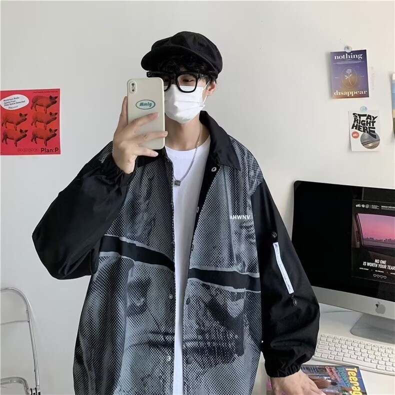 青春流行男夹克文艺潮外套W1021P35,男装夹克,星座1116-2