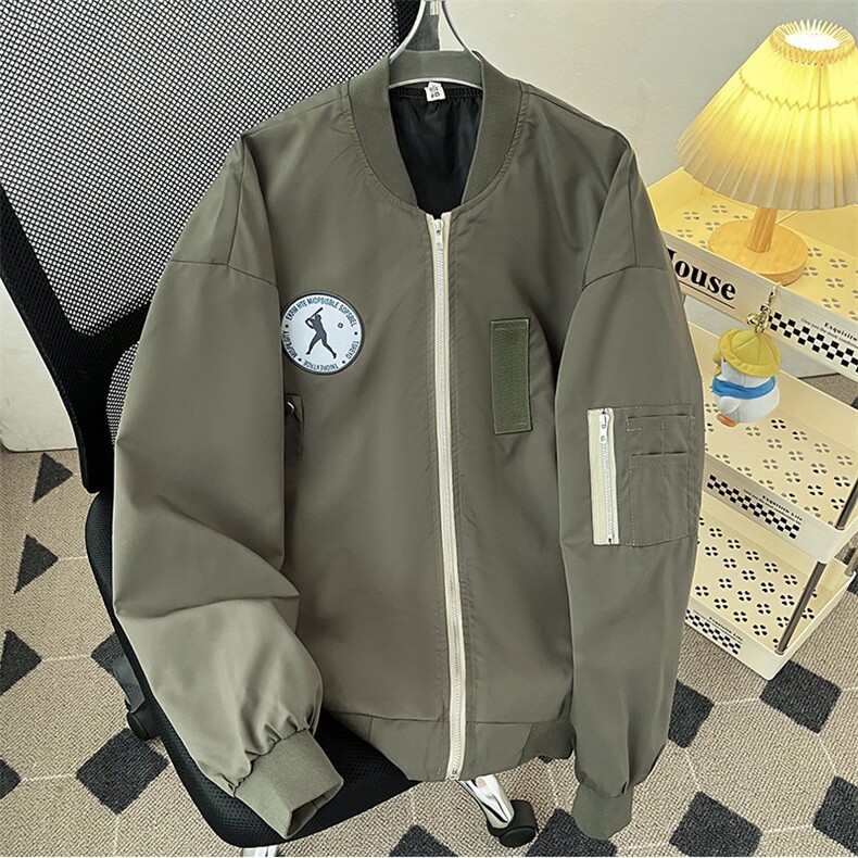 棒球服夹克男士韩版潮流宽松百搭帅气2024秋冬ins外套W6063-P57,男装夹克,星座412-3