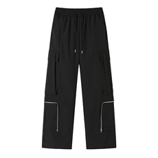 秋款男工装裤拉链大口袋织带直筒长裤加大码S-5XLh10091P50，男装工装外套，星座1013-1