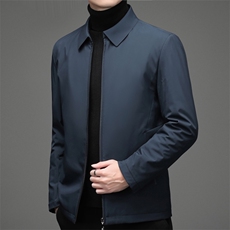 CD8722钱塘2020-2秋冬中老年男士商务休闲翻领羽绒夹克外套P205，男装羽绒服，钱塘207-2