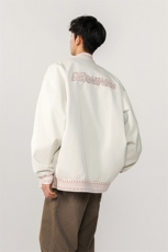 定制螺纹字母刺绣模特大码M-5XL夹克聚酯纤维JK77944P85控138，男装夹克，星座227-7