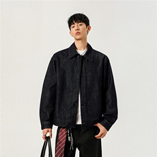 不褪色2025新高品质牛仔夹克宽松韩版工装潮流水洗外套N107/P98，男装工装外套，星座202