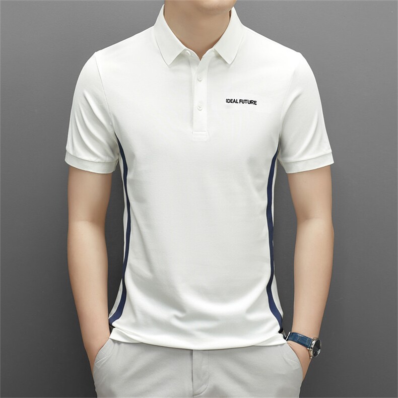 夏季短袖POLO衫中青年男装时尚百搭商务休闲翻领t恤QS3070-P70,男装Polo衫,星座1105-3
