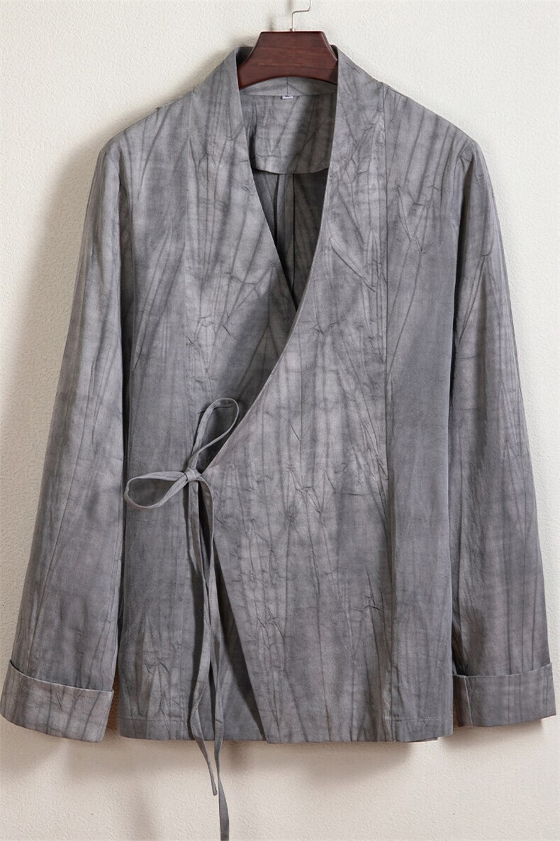春装新款风男装改良汉服男士外套C236P80,男装民族服装,钱塘802