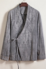 春装新款风男装改良汉服男士外套C236P80，男装民族服装，钱塘802