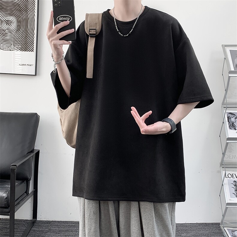 麂皮绒短袖t恤男大码半袖男JD82099-P25,男装T恤,电商A040