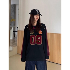 有货。。嘻哈卫衣女2026春季新款球衣外套WB664-P41，女装短外套，星座412-3