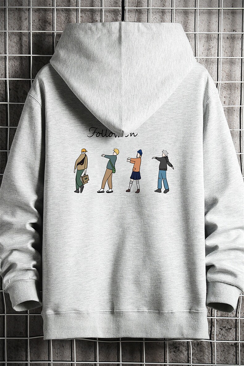 KS21043-P38加绒款-P43连帽开衫卫衣男运动外套大码班服网格,男装卫衣,电商A040A
