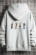 KS21043-P38加绒款-P43连帽开衫卫衣男运动外套大码班服网格，男装卫衣，电商A040A