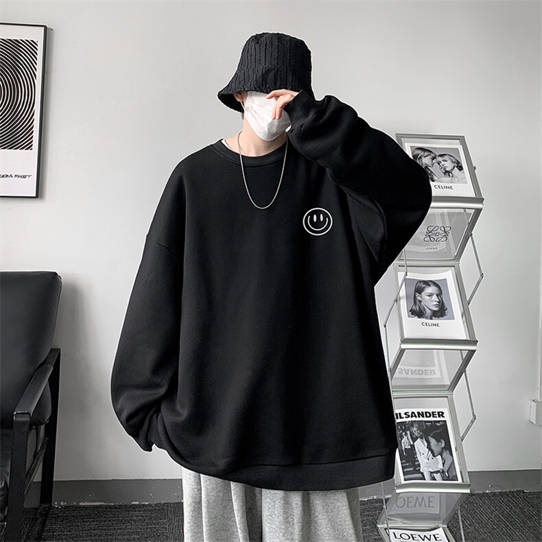 圆领卫衣男大码加厚加绒长袖t恤男S6224-P28加绒款-P33,男装卫衣,电商A040