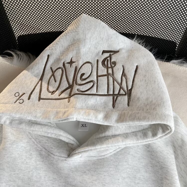 加绒加厚冬款男女连帽卫衣字母刺绣保暖外套WY037P55,男装棉衣,星座1013-1