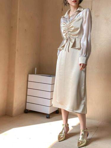 21春装新款醋酸女人味套装 更多新款感谢关注141CB，女装职业装，C