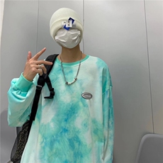 扎染卫衣男潮ins港风潮流圆领W646P23，男装卫衣，星座1116-2