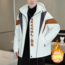 加绒加厚夹克男时尚潮流加厚棉衣男外套MY1685-P73，男装夹克，星座310B-3