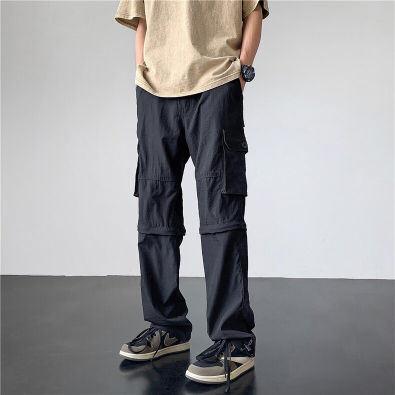 秋新款户外男女同款登山直筒裤休闲冲锋裤(可拆卸)D309B-K50-P60,男装休闲裤,电商D309B
