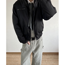 秋天低特律拼接做旧翻领外套男秋季宽松毛领哈灵顿棉服MH329，男装棉衣，星座1116A（原606A-3）