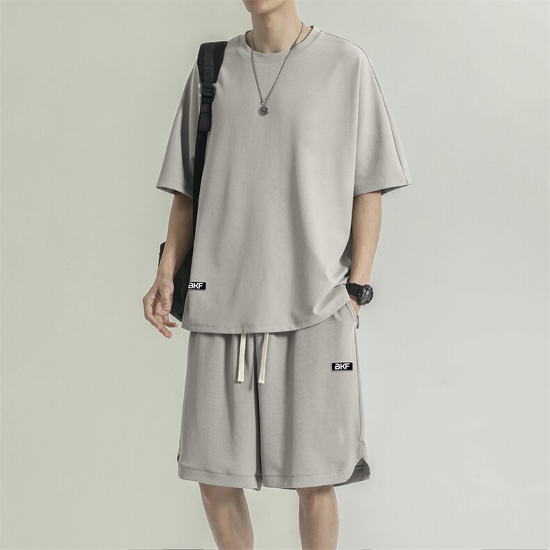 短袖t恤夏季薄款速干运动篮球服套装夏天休闲短裤TZ19-特批70,男装休闲套装,星座718
