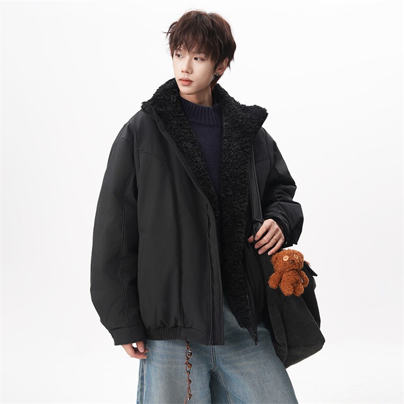 现货 座山雕羽绒服立领毛领加厚保暖宽松外套225-2-Y216-P228图片