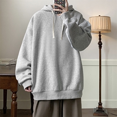 连帽卫衣男大码运动服帽衫外套WY2305-P35加绒款-P40，男装卫衣，电商A040