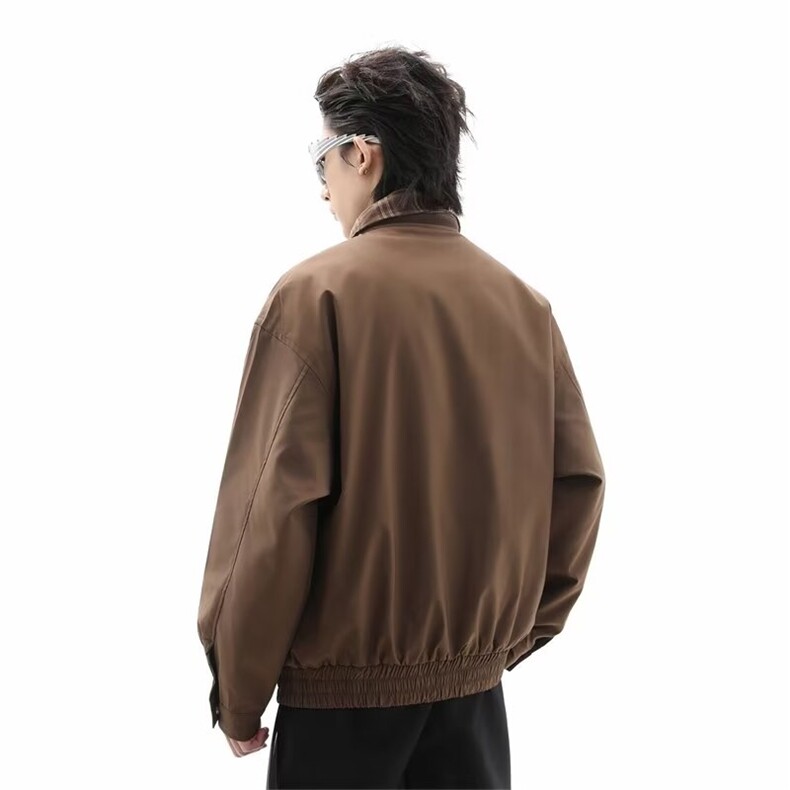 1506/QJK010/P69美式复古vintage外套男女夹克翻领短款棒球服夹克,男装夹克,星座1506