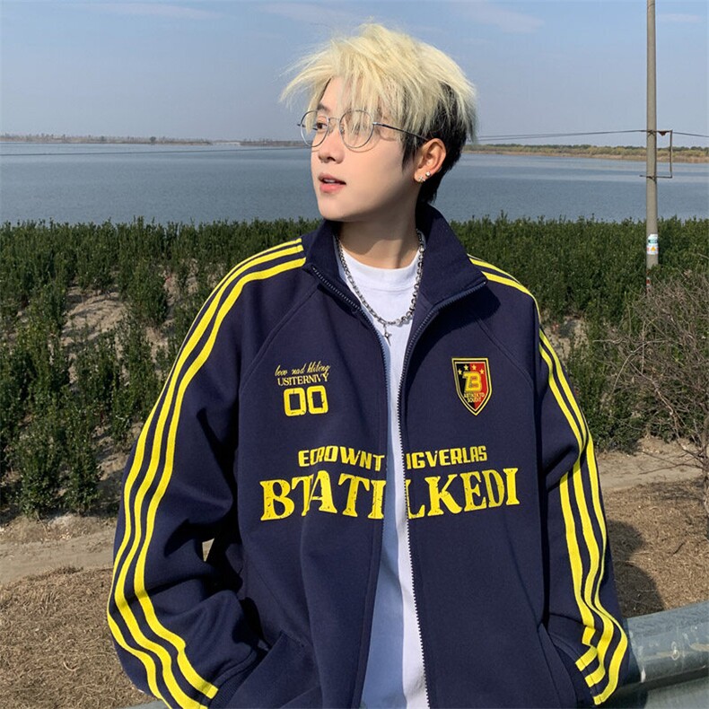 2025春节新款男士潮牌开衫卫衣百搭学生外套WY09特P68图片