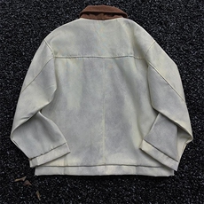 美式复古做旧废土风工装外套男款春秋季潮扎染印花夹克HH612P69，男装夹克，星座1013-5