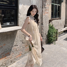 雪纺连衣裙中长款女夏季新款，女装连衣裙，浙宝069