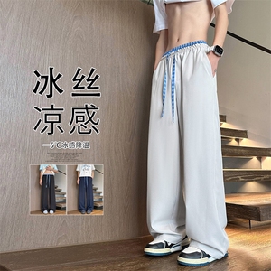 2025 秋季新款 内景四面弹双腰头冰丝裤M-5XL HK25445-特P25图片