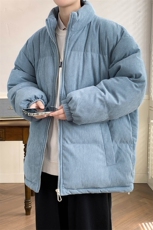 2023冬上新学生加棉加厚棉服纯色清新立领棉衣外套男女6223-P100，男装棉衣，电商A441-1