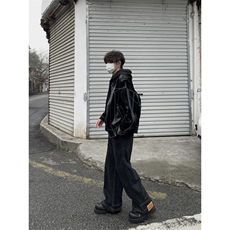 【有货】cleanfit皮衣外套男春秋高级感痞帅飞行员夹克W190CC-P92，男装夹克，星座1007（原301D）