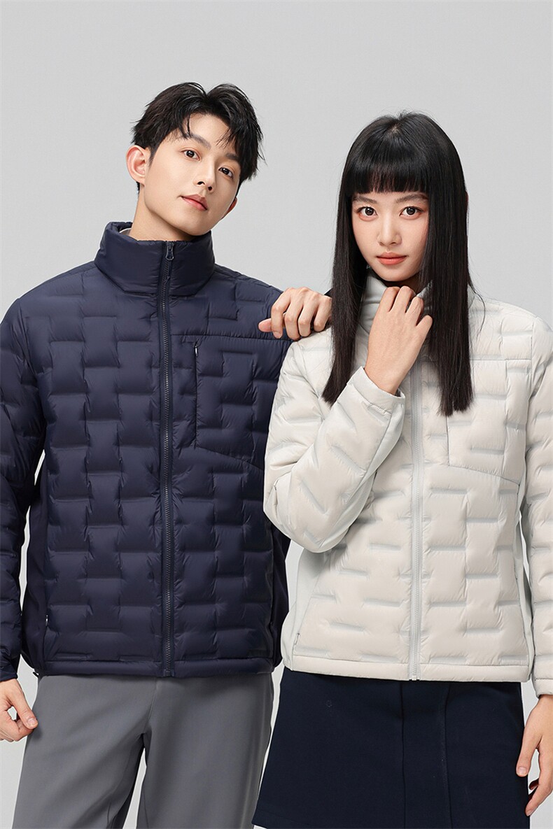 新款90绒子轻薄情侣装羽绒服秋冬男女款立领轻薄羽绒服外套,男装羽绒服,钱塘723