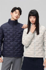 新款90绒子轻薄情侣装羽绒服秋冬男女款立领轻薄羽绒服外套，男装羽绒服，钱塘723
