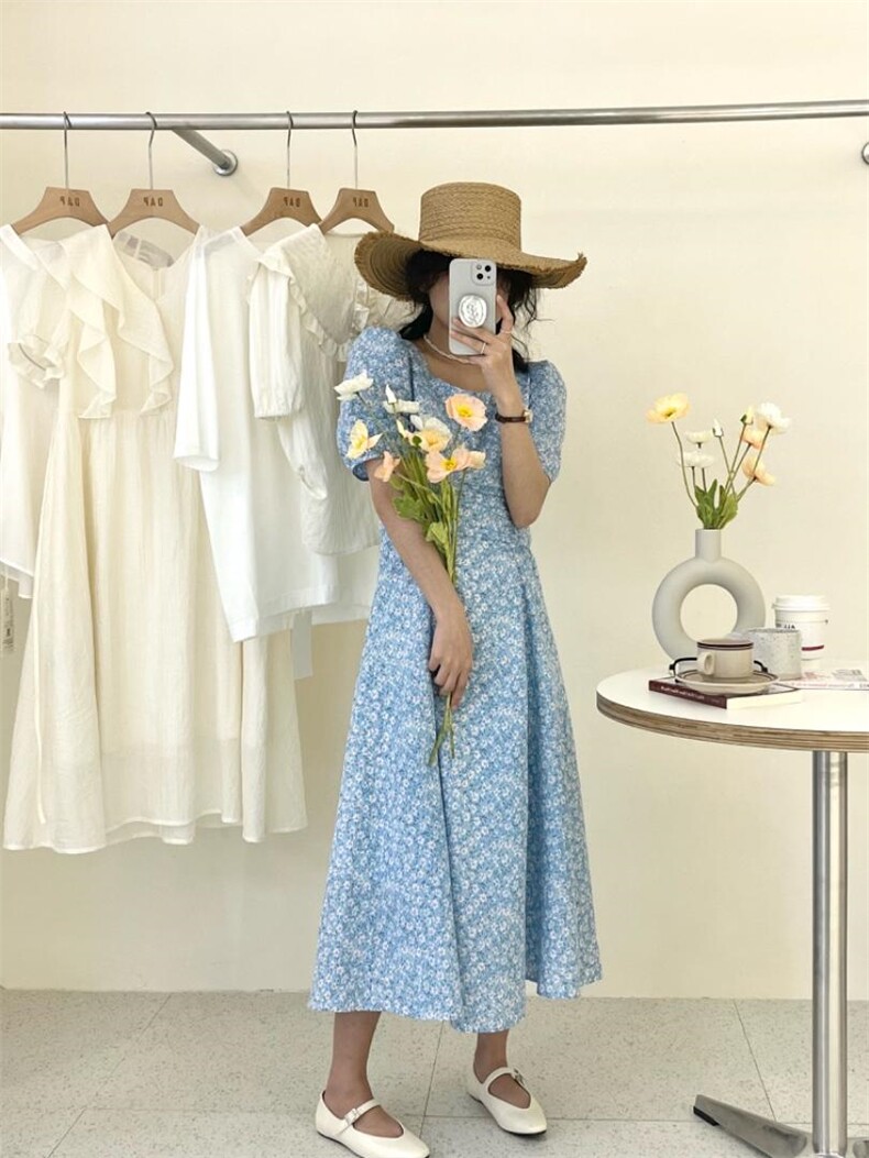 韩系，清新碎花裙，其它，DAP