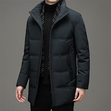 男士中长款羽绒服21冬季新款冬装保暖时尚防风外套YYYR6810-P330，男装羽绒服，钱塘6003A(原)4033A
