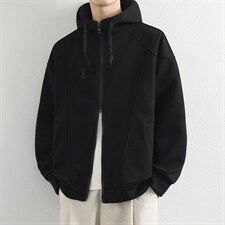 美式高级感连帽卫衣男2026潮牌复古高街oversiz开衫外套，女装短外套，星座914