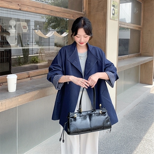 高级小众韩系chic牛仔风衣外套女春秋2025年超火好看气质短款夹克图片