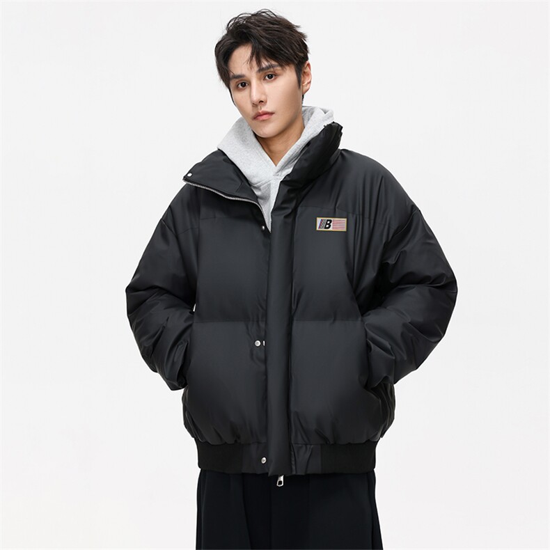 已注册白底抖音直播得物品质加厚PU皮仿皮棉衣外套M1527P100,男装棉衣,电商C408-1(原B339-1)