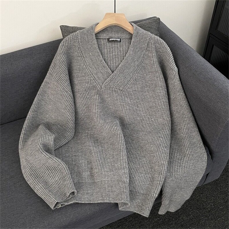 得物品质秋冬款男V领毛衣加厚北极绒针织衫线衣外套M12P70,男装针织衫/毛衣,星座1013-1