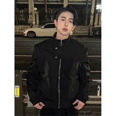 《自拍图》可拆短外套宽松型潮流气质男流行长袖新款HW168-P78，女装短外套，星座1109-4