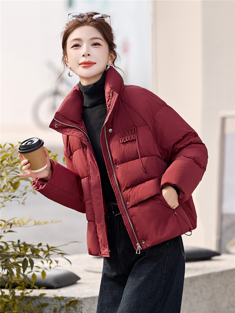 冬季90白鸭绒羽绒服保暖厚款韩版网红通勤简约羽绒服外套,女装羽绒服,姿衣坊