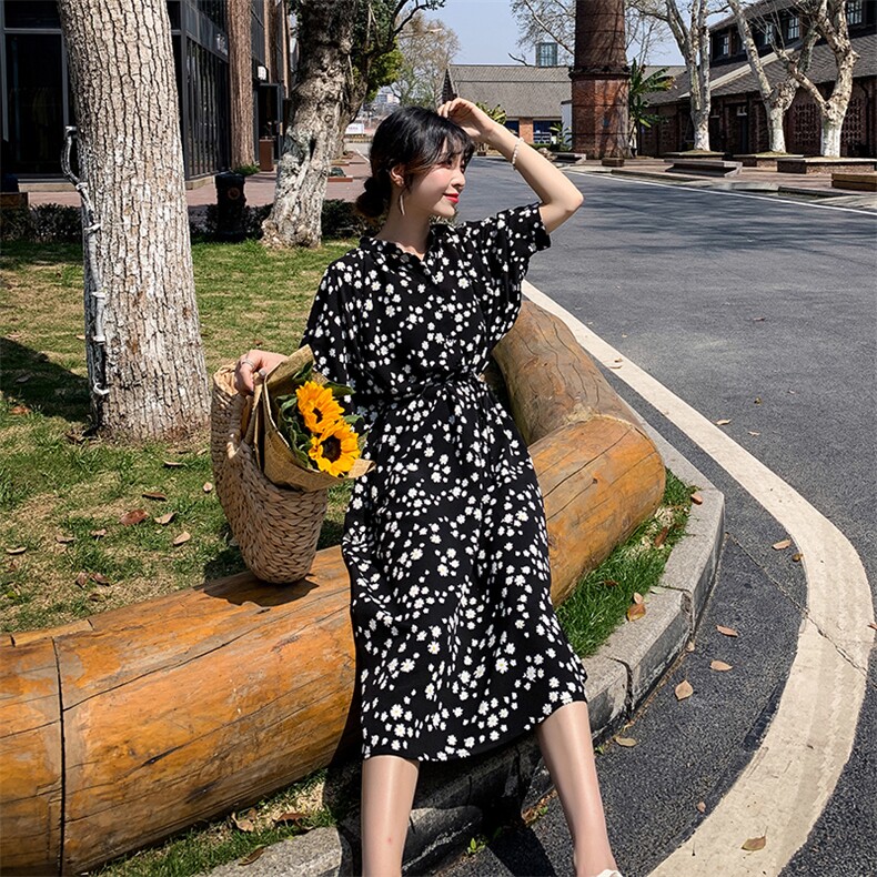大货已出 2021夏款小雏菊连衣裙 262A-Y3931-P85-K138图片