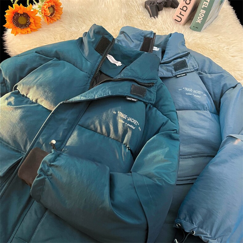 变色龙反光棉衣棉服亮面外套立领面包服中性风棉袄3367-P60,男装棉衣,星座207