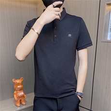 PL054-P45短袖t恤男夏季新款翻领POLO衫个性潮牌韩版休闲上衣，男装Polo衫，电商D310B