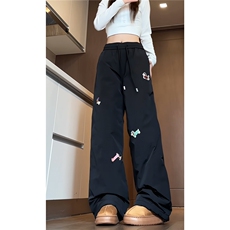 女模大货羽绒棉休闲裤中性腊肠狗刺绣棉裤S221-特P58控108，男装棉裤，电商A337