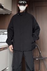 JK5002/P65春装新款个性简约纯色立领夹克男潮流飞行员上衣外套，男装夹克，电商A141