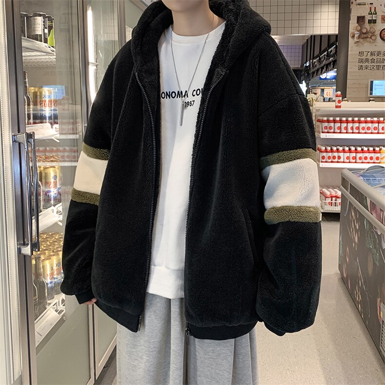 现货 2021冬季羊羔绒外套ins加厚服韩版宽松chic衣 W1749-P58图片