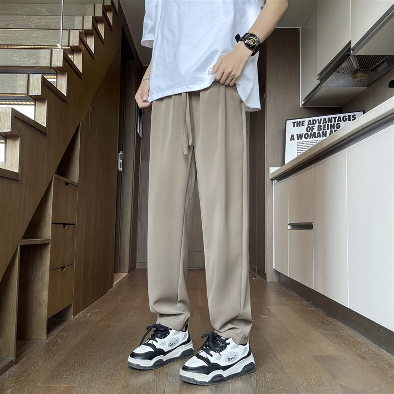直播原版品质仓库现货夏季冰丝裤休闲裤西裤K62特批35,男装西裤,星座617B