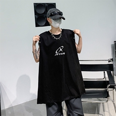 C388-P282024新款休闲坎肩无袖印花t恤夏季潮牌宽松背心现货，男装背心/马甲，星座512-6